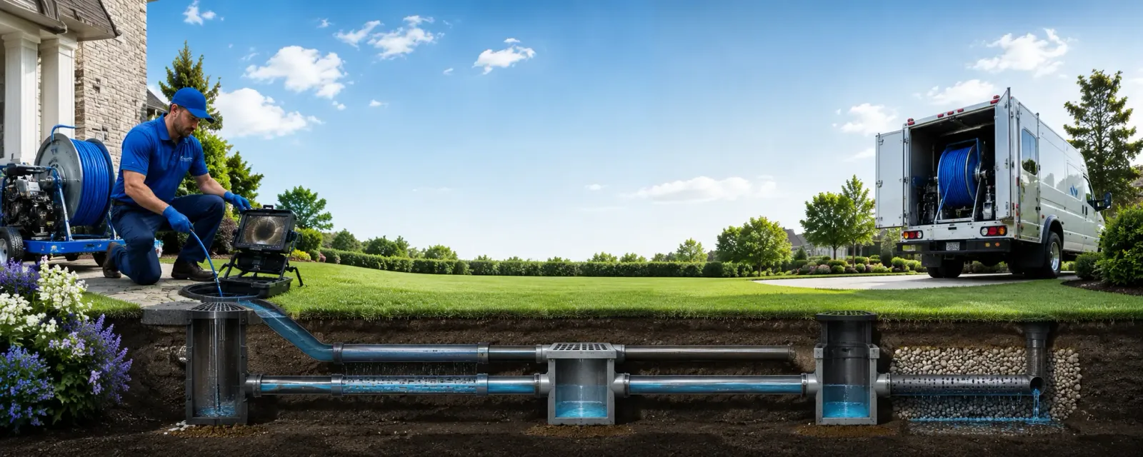 Outdoor drain cleaning information for Barnstead, NH